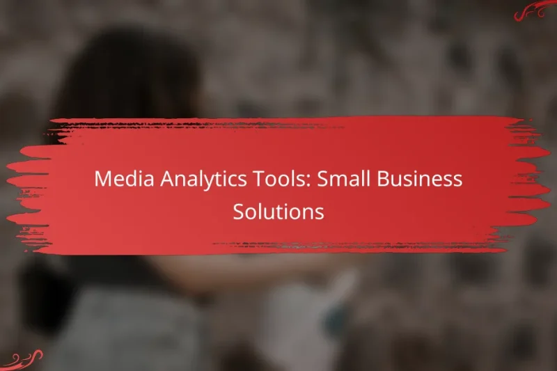 Media Analytics Tools: Small Business Solutions